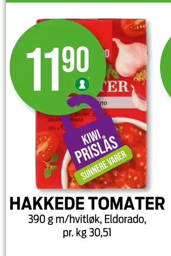 Kiwi Hakkede tomater tilbud