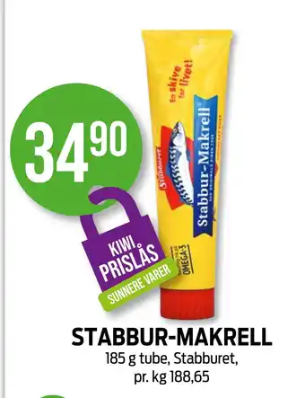 Kiwi Stabbur-makrell tilbud