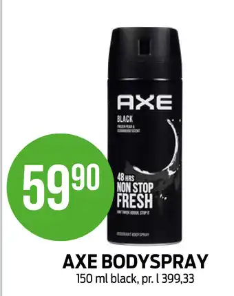 Kiwi Axe bodyspray tilbud