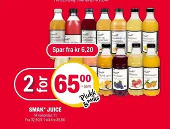 Coop Extra SMAK* JUICE tilbud
