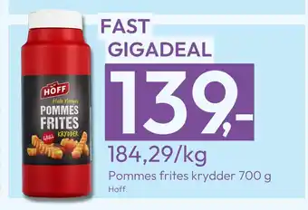 Gigaboks Pommes frites krydder 700 g tilbud