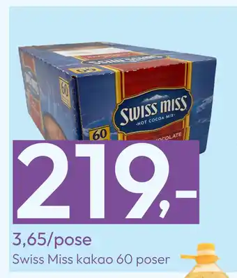 Gigaboks Swiss miss kakao 60 poser tilbud