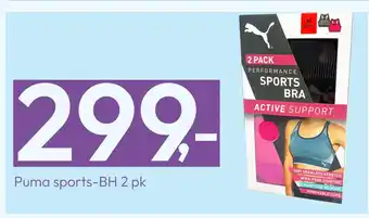 Gigaboks Puma sports-bh 2 pk tilbud