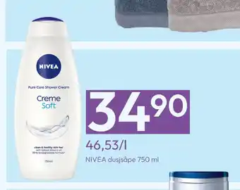 Gigaboks Nivea dusjsåpe 750 ml tilbud