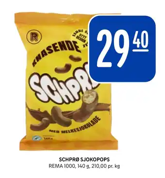 Rema 1000 Schprø sjokopops tilbud