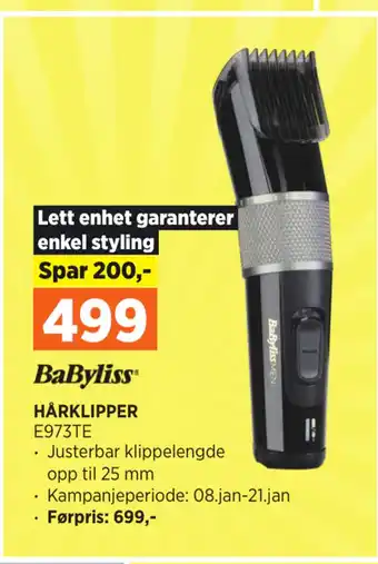 POWER Hårklipper tilbud