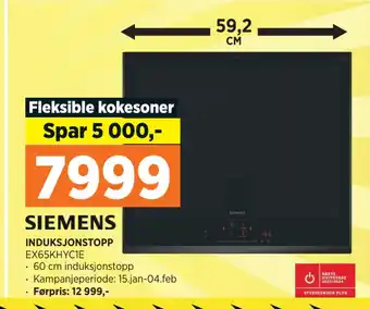 POWER Siemens induksjonstopp tilbud