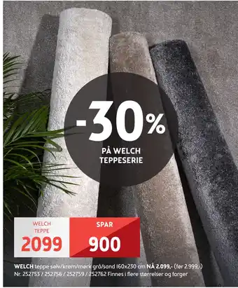 Bohus Welch teppe tilbud
