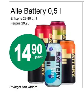 Joker Alle battery 0,5 l tilbud