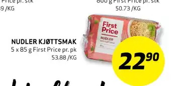 Bunnpris Nudler kjøttsmak tilbud