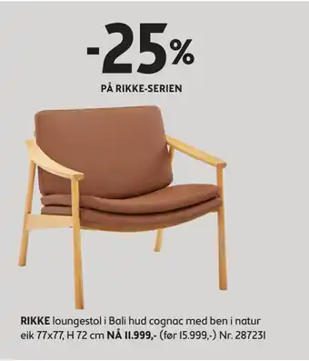Bohus Rikke loungestol tilbud