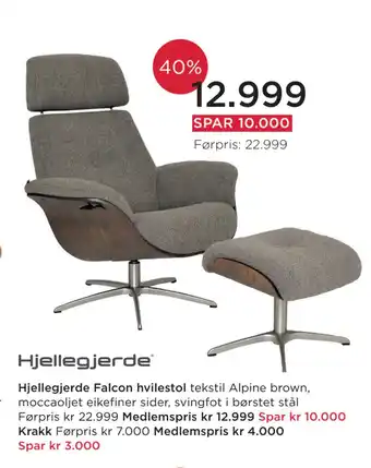 Møbelringen Hjellegjerde falcon hvilestol tilbud