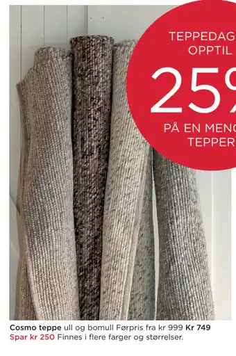 Møbelringen Cosmo teppe tilbud