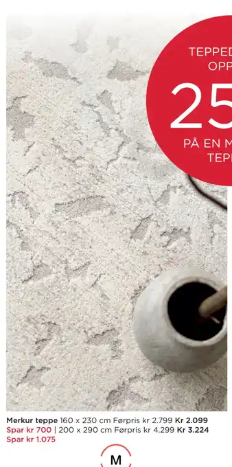 Møbelringen Merkur teppe tilbud