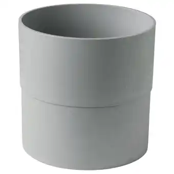 IKEA Nypon blomsterpotte, inne/ute grå, 24 cm tilbud
