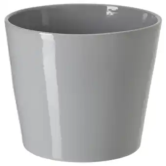 IKEA Skogsvinbär blomsterpotte, inne/ute grå, 15 cm tilbud