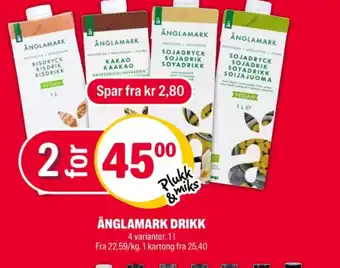 Coop Extra Änglamark sjokolademelk tilbud