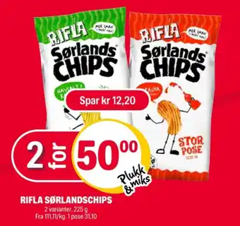 Coop Extra Rifla chips sriracha tilbud