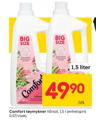 Rusta Comfort tøymykner tilbud