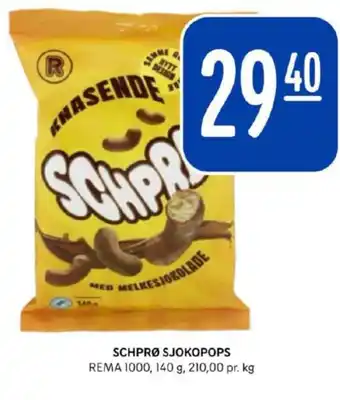 Rema 1000 Sjokopops sjokolade tilbud