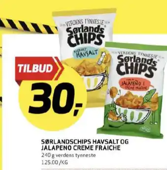 Bunnpris Verdens tynneste chips havsalt tilbud