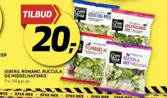 Bunnpris Grønn og frisk salat tilbud