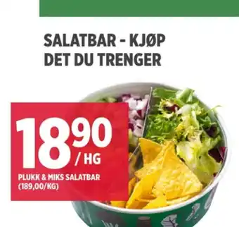 Meny Ukjent salat tilbud