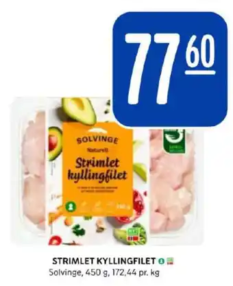 Rema 1000 Solvinge strimlet kylling tilbud