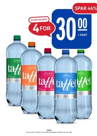 Rema 1000 Taffel mineralvann tilbud