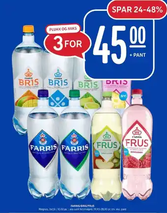 Rema 1000 Bris mineralvann tilbud