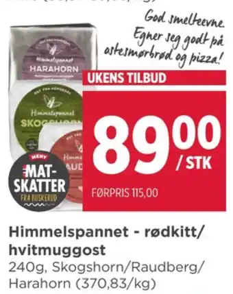 Meny Himmelspannet ost tilbud