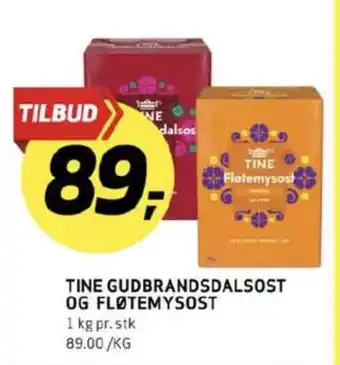 Bunnpris Tine gudbrandsdalsost tilbud