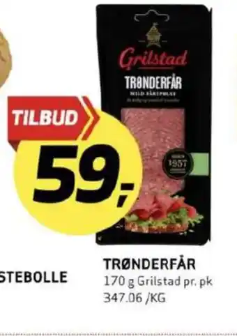 Bunnpris Grilstad trøndefår tilbud