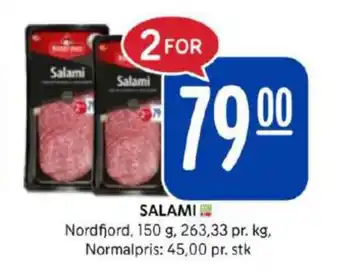 Rema 1000 Nordfjord salami tilbud