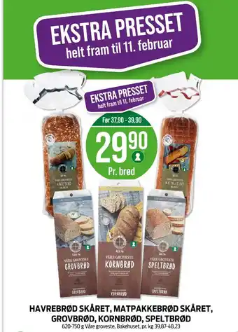 Kiwi Bakehuset brød tilbud