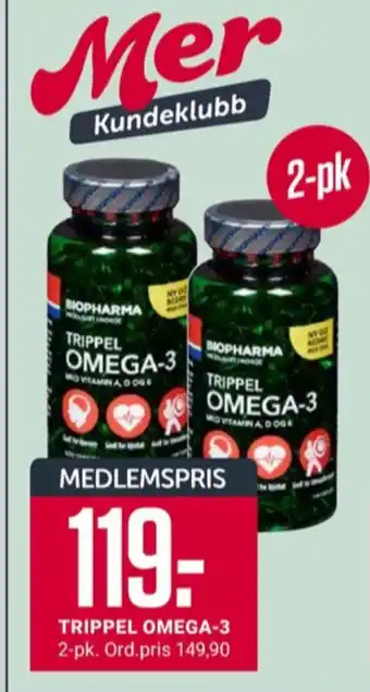 Europris Biopharma kosttilskudd tilbud