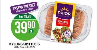 Kiwi Prior kyllingkjøttdeig tilbud