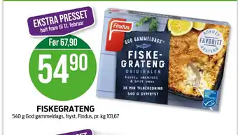 Kiwi Findus fiskeretter tilbud