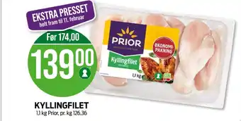 Kiwi Prior kyllingfilet tilbud