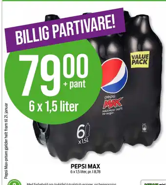 Kiwi Pepsi max brus tilbud