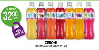 Kiwi Zeroh saft tilbud
