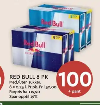 Coop Mega Red bull energidrikk tilbud