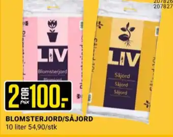 Europris Ukjent blomsterjord tilbud