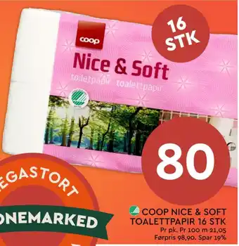 Coop Mega Nice & soft toalettpapir tilbud
