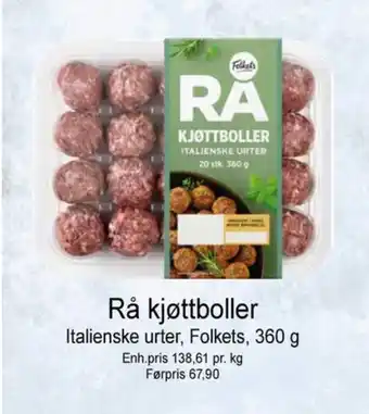 Joker Folkets kjøttboller tilbud