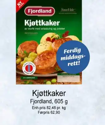 Joker Fjordland kjøttkaker tilbud