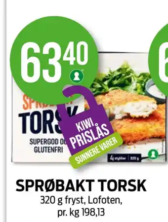Kiwi Lofoten torskefilet tilbud