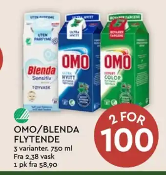 Coop Mega Omo vaskemiddel-flytende tilbud