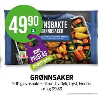 Kiwi Findus grønnsaker tilbud