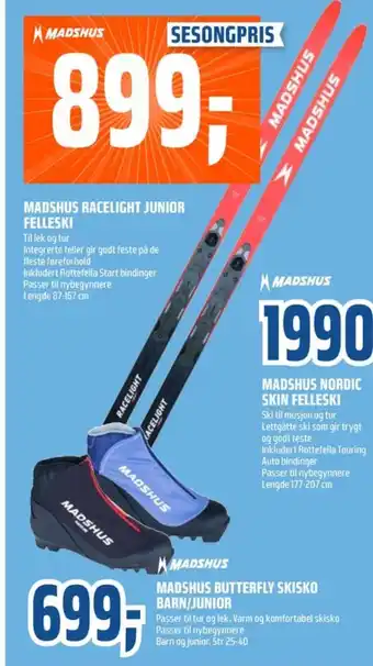 Coop Obs Madshus ski tilbud